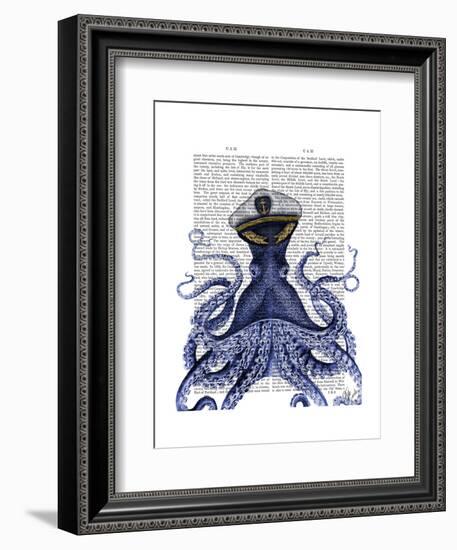 Captain Octopus-Fab Funky-Framed Art Print