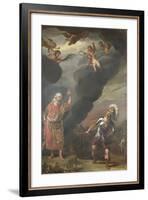 Captain of Gods Army Appearing to Joshua-Ferdinand Bol-Framed Art Print