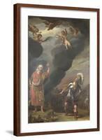 Captain of Gods Army Appearing to Joshua-Ferdinand Bol-Framed Art Print