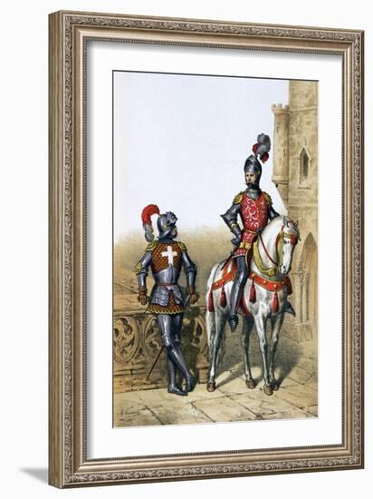 Captain of the Archers in Paris and a Cavalier, 15th Century-A Lemercier-Framed Giclee Print