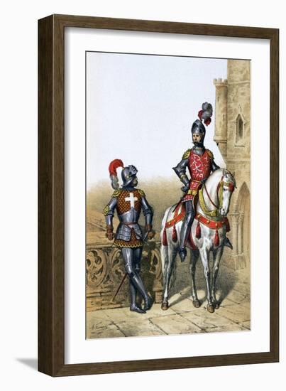 Captain of the Archers in Paris and a Cavalier, 15th Century-A Lemercier-Framed Giclee Print