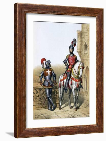 Captain of the Archers in Paris and a Cavalier, 15th Century-A Lemercier-Framed Giclee Print