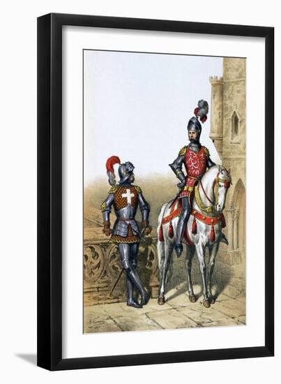 Captain of the Archers in Paris and a Cavalier, 15th Century-A Lemercier-Framed Giclee Print