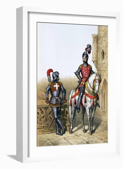 Captain of the Archers in Paris and a Cavalier, 15th Century-A Lemercier-Framed Giclee Print
