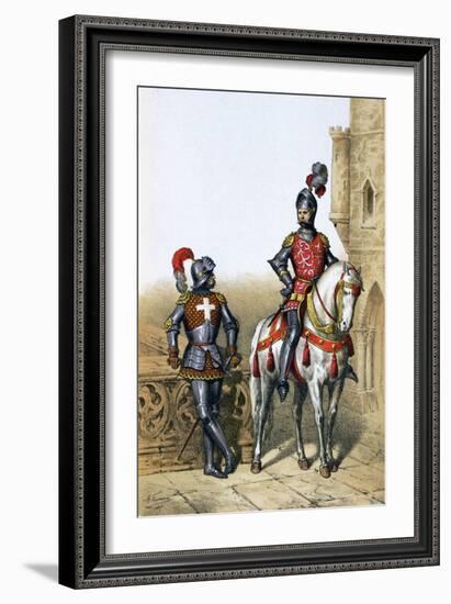 Captain of the Archers in Paris and a Cavalier, 15th Century-A Lemercier-Framed Giclee Print