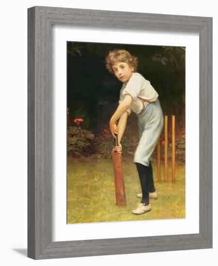 Captain of the Eleven, C.1889-Philip Hermogenes Calderon-Framed Giclee Print