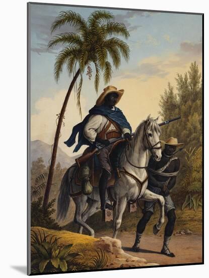 Captain of the Forest with a Prisoner, Voyage Pittoresque Dans Le Bresil-Johann Moritz Rugendas-Mounted Giclee Print