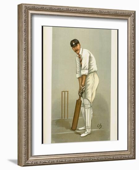 Captain of the Hampshire Cricket Club Edward Wynyard from English Periodical Vanity Fair-null-Framed Photographic Print