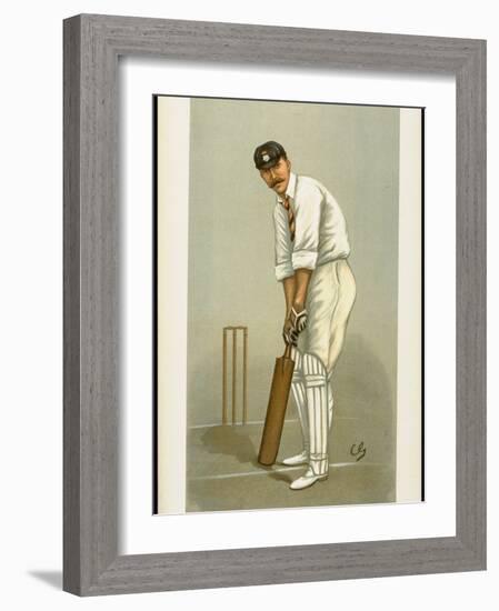 Captain of the Hampshire Cricket Club Edward Wynyard from English Periodical Vanity Fair-null-Framed Photographic Print