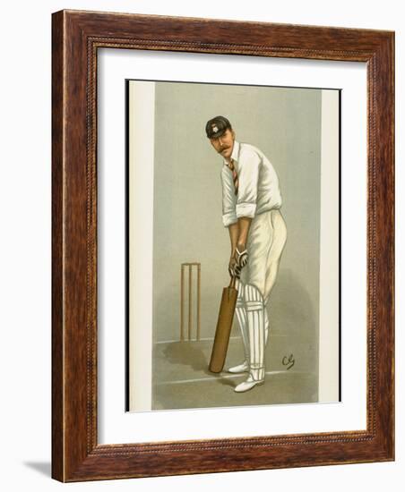 Captain of the Hampshire Cricket Club Edward Wynyard from English Periodical Vanity Fair-null-Framed Photographic Print