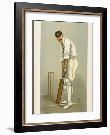 Captain of the Hampshire Cricket Club Edward Wynyard from English Periodical Vanity Fair-null-Framed Photographic Print