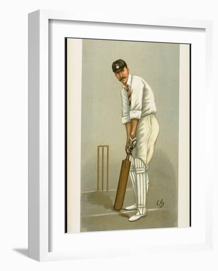 Captain of the Hampshire Cricket Club Edward Wynyard from English Periodical Vanity Fair-null-Framed Photographic Print