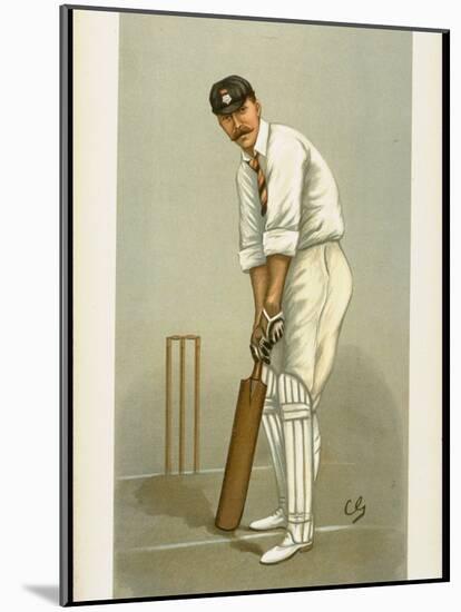 Captain of the Hampshire Cricket Club Edward Wynyard from English Periodical Vanity Fair-null-Mounted Photographic Print