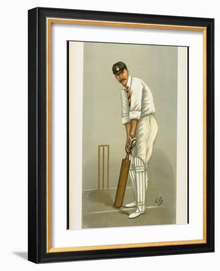 Captain of the Hampshire Cricket Club Edward Wynyard from English Periodical Vanity Fair-null-Framed Photographic Print