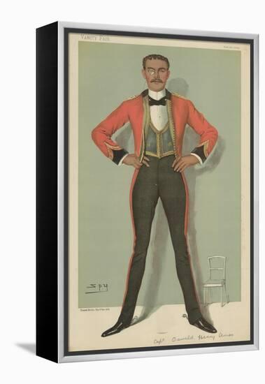 Captain Oswald Henry Ames-Sir Leslie Ward-Framed Premier Image Canvas