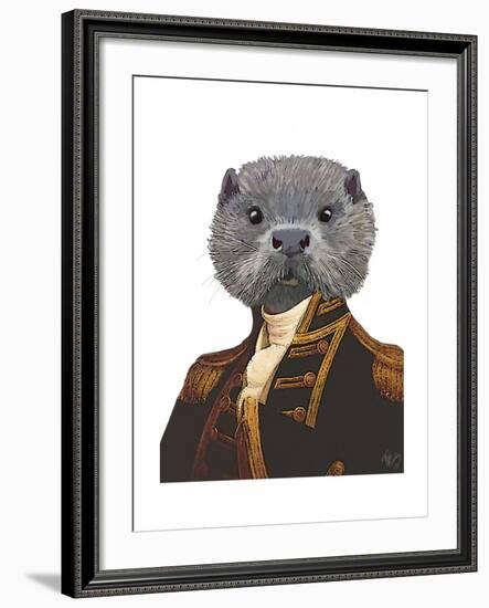 Captain Otter-Fab Funky-Framed Art Print