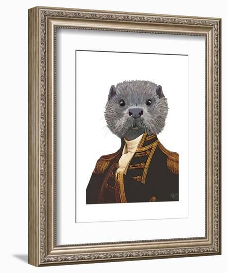 Captain Otter-Fab Funky-Framed Art Print