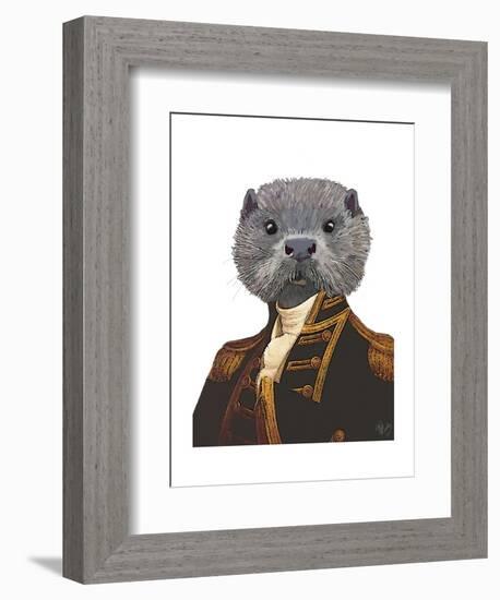 Captain Otter-Fab Funky-Framed Art Print