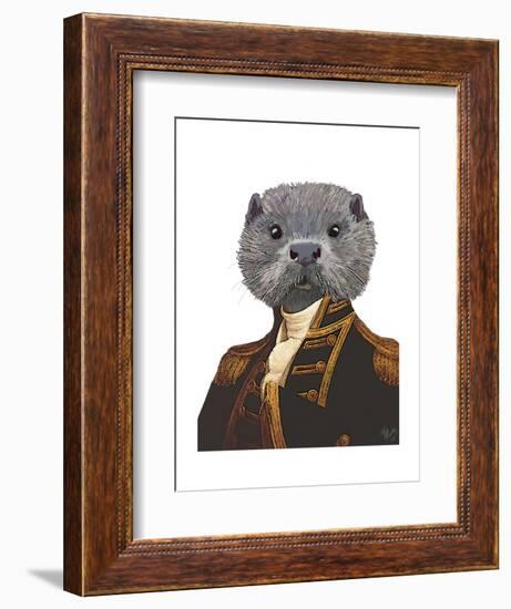 Captain Otter-Fab Funky-Framed Art Print