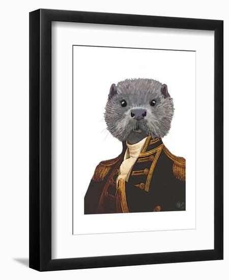 Captain Otter-Fab Funky-Framed Art Print