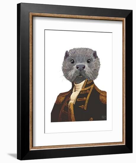 Captain Otter-Fab Funky-Framed Art Print