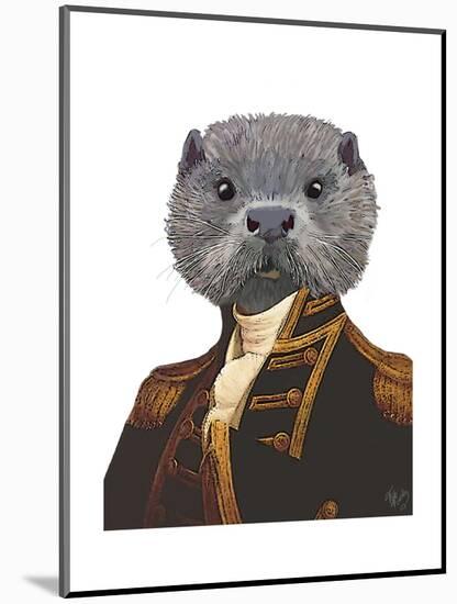 Captain Otter-Fab Funky-Mounted Art Print