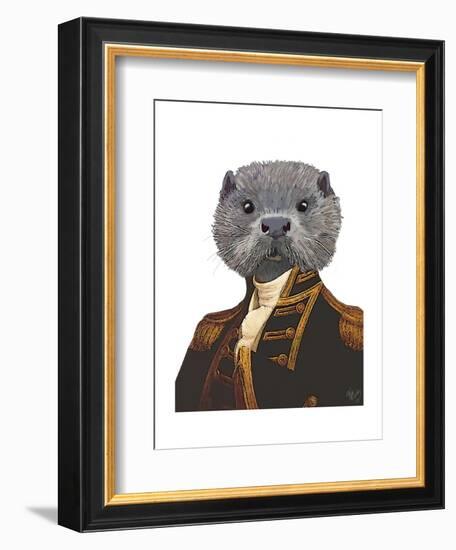 Captain Otter-Fab Funky-Framed Art Print