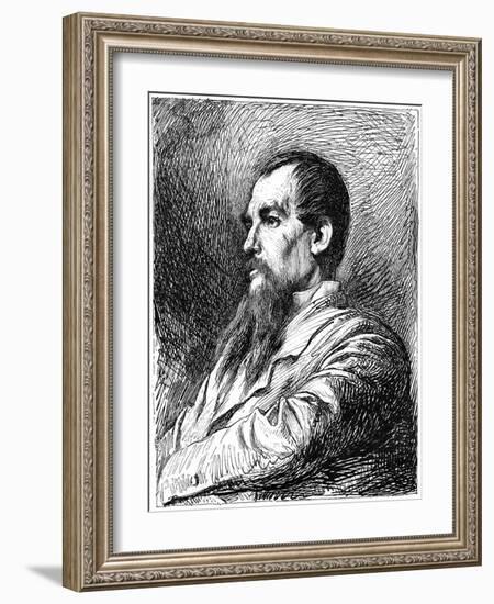 Captain Richard Burton, British Explorer, C1880-1882-Charles Waltner-Framed Premium Giclee Print