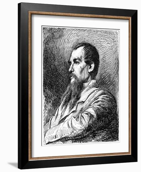 Captain Richard Burton, British Explorer, C1880-1882-Charles Waltner-Framed Premium Giclee Print