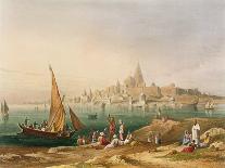 The British Residency at Hyderabad, 1813 ; 1830 (Hand-Coloured.)-Captain Robert M. Grindlay-Giclee Print