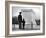 Captain Roger D. Reid Visiting the Unknown Soldier's Tomb with His Son-George Strock-Framed Photographic Print