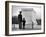 Captain Roger D. Reid Visiting the Unknown Soldier's Tomb with His Son-George Strock-Framed Photographic Print