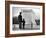 Captain Roger D. Reid Visiting the Unknown Soldier's Tomb with His Son-George Strock-Framed Photographic Print