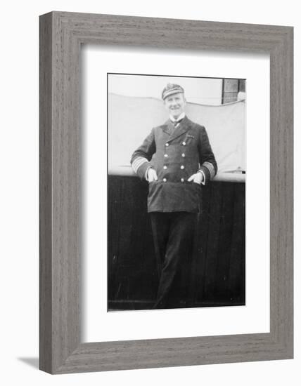 Captain Rostron of the Carpathia, 1912-null-Framed Photographic Print