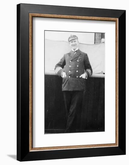 Captain Rostron of the Carpathia, 1912-null-Framed Photographic Print