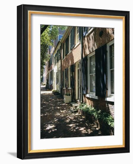 Captain's Row, Alexandria, Virginia, USA-Jonathan Hodson-Framed Photographic Print