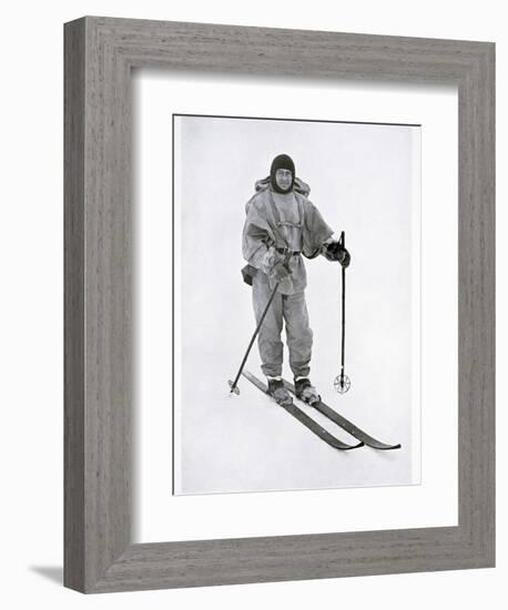 Captain Scott, British polar explorer, in the Antarctic, 1911-Herbert Ponting-Framed Photographic Print