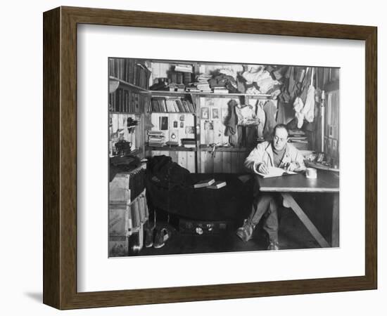 Captain Scott, British polar explorer, in the Antarctic, 1911-Herbert Ponting-Framed Photographic Print