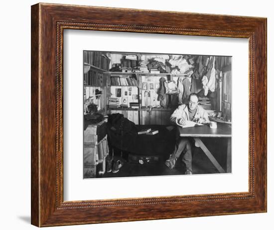 Captain Scott, British polar explorer, in the Antarctic, 1911-Herbert Ponting-Framed Photographic Print