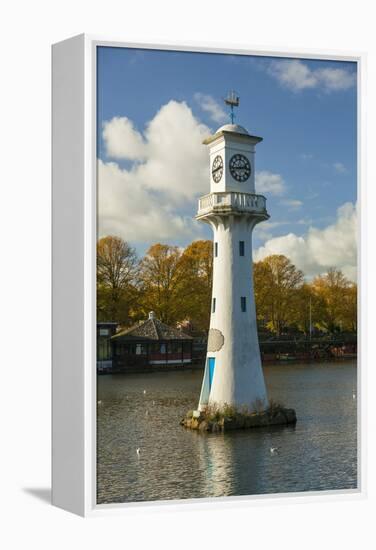 Captain Scott Memorial Lighthouse, Roath Park, Cardiff, Wales, U.K.-Billy Stock-Framed Premier Image Canvas