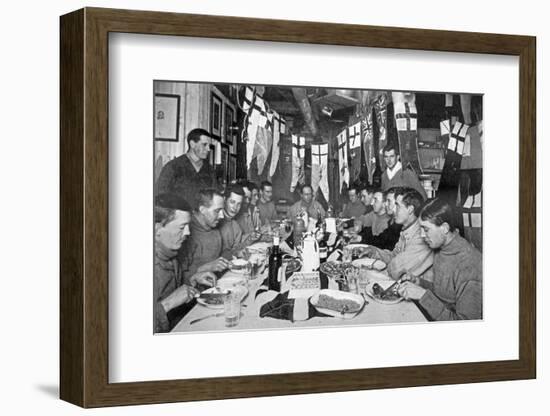 Captain Scott's Last Birthday Dinner June 6th 1911, from Scott's Last Expedition-Herbert Ponting-Framed Photographic Print