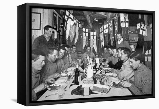 Captain Scott's Last Birthday Dinner June 6th 1911, from Scott's Last Expedition-Herbert Ponting-Framed Premier Image Canvas