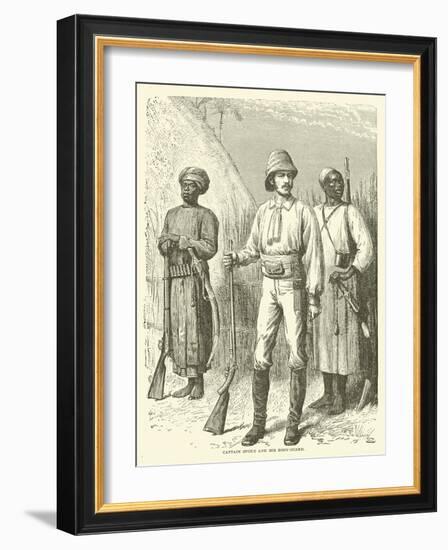 Captain Speke and His Body-Guard-null-Framed Premium Giclee Print