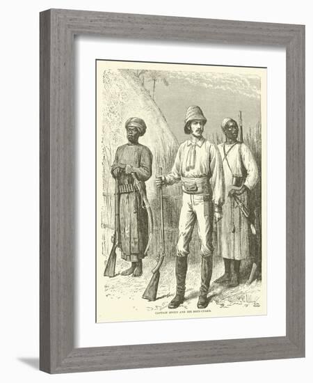 Captain Speke and His Body-Guard-null-Framed Giclee Print