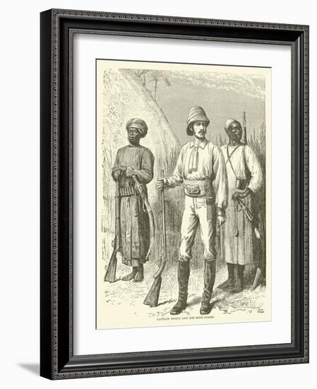 Captain Speke and His Body-Guard-null-Framed Giclee Print