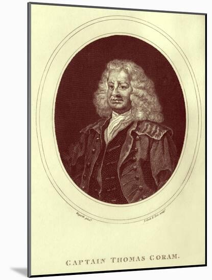 Captain Thomas Coram, 1810-William Hogarth-Mounted Giclee Print