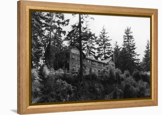 Captain Whidbey Inn on Whidbey Island, WA Photograph - Whidbey Island, WA-Lantern Press-Framed Stretched Canvas