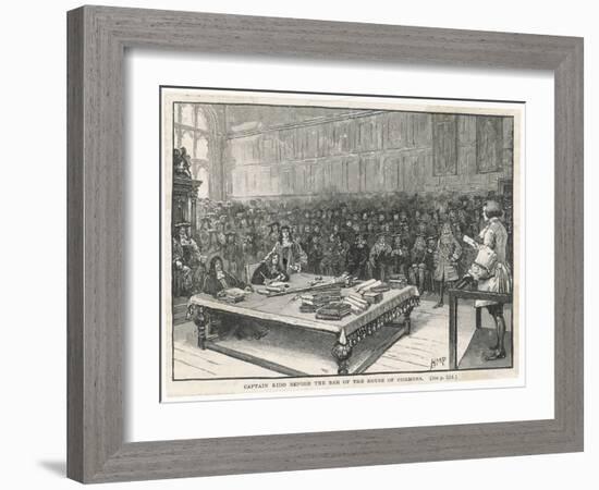 Captain William Kidd Before the Bar of the House of Commons-H.m. Paget-Framed Art Print