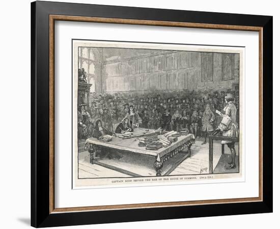 Captain William Kidd Before the Bar of the House of Commons-H.m. Paget-Framed Art Print