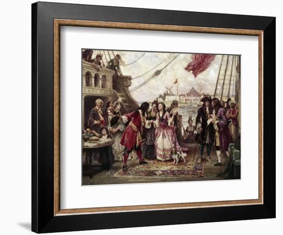 Captain William Kidd in New York Harbor-Jean Leon Gerome Ferris-Framed Giclee Print